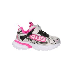 Paciotti 4US K251057 Sneakers Bambina Con Lacci Elastici e Strappo Grigio Nero Fucsia