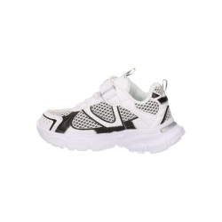 Paciotti 4US K251057 Sneakers Bambino Con Lacci Elastici e Strappo Bianco Nero 2
