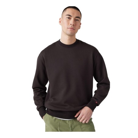 Levi's A9244  AUTENTIC CREW Felpa Uomo Cotone Felpato Black Agate