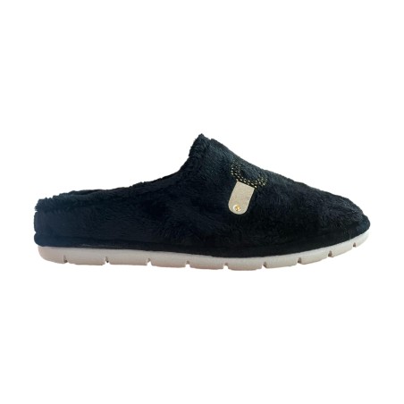 Confosana 5072 VEGA Pantofola Donna Made In Italy Con Plantare Estraibile Nero