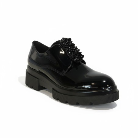 Cinzia Soft  2G 5835  Mocassini Donna con Fascia Elastica e Dettaglio Black