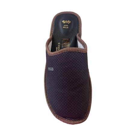 Confosana 103 ABENUZ Pantofola Uomo Made In Italy Marrone