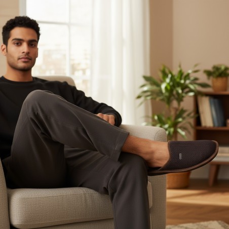 Confosana 103 ABENUZ Pantofola Uomo Made In Italy Marrone