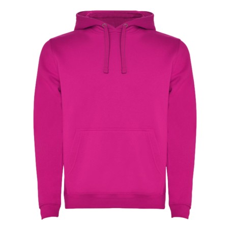 Roly URBAN 1067 Felpa Con Cappuccio e Tasca Frontale Fucsia