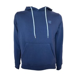 Urban Ring UR9120002 Felpa Uomo Con Cappuccio Felpata e Tasca Frontale Blu