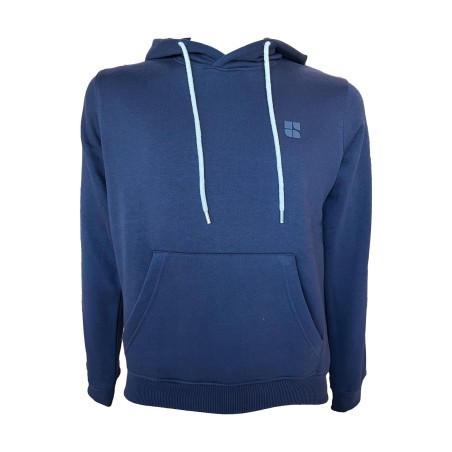 Urban Ring UR9120002 Felpa Uomo Con Cappuccio Felpata e Tasca Frontale Blu