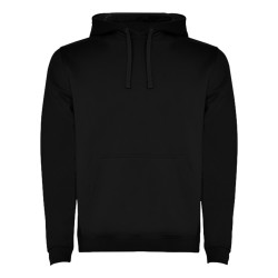 Roly URBAN KIDS 1067 HOODIE Felpa Con Cappuccio e Tasca Frontale Nero