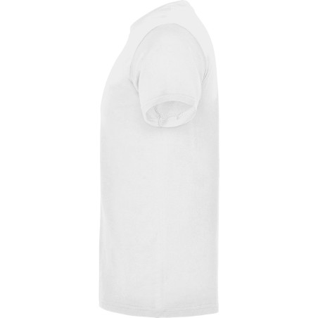 Roly BEAGLE KIDS  T-Shirt Basic Tinta Unita in Cotone Organico Bianco