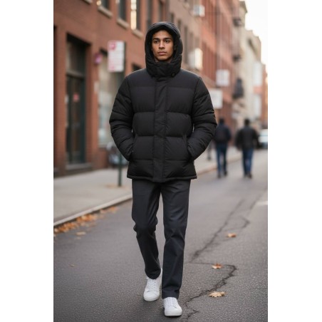 Dickies DK0A87OHBLK1 EAGLEVILLE HOODED PUFFER Piumino Uomo Black