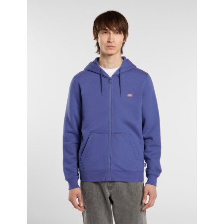 Dickies DK0A4XD3K421 OAKPORT HOODIE Felpa Uomo Con Zip e Cappuccio Skipper Blue