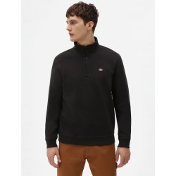 Dickies DK0A4XD4BLK1 OAKPORT QUARTER Felpa Uomo Con Zip Corta Black