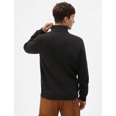 Dickies DK0A4XD4BLK1 OAKPORT QUARTER Felpa Uomo Con Zip Corta Black