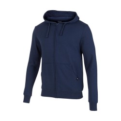 Joma 102109.331 JUNGLE Felpa Uomo in Cotone Garzato con Zip e Cappuccio Navy