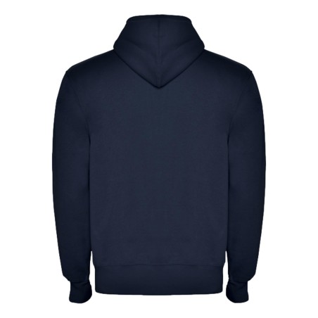 Roly MONTBLANC 6421 Felpa Con Cappuccio Zip e Tasca Frontale Blu