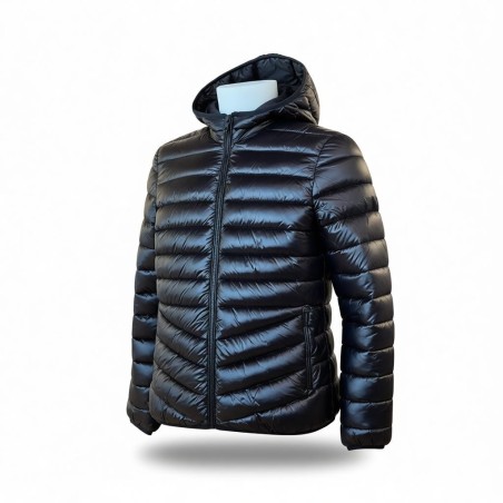 Urban Ring UR 9140001 Piumino Uomo con Cappuccio 100g Nero