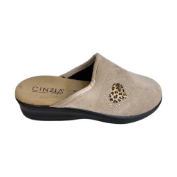 Cinzia Soft NG777 001 Pantofola Donna Made in Italy Beige