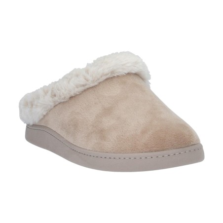 Cinzia Soft MED57 002 Pantofola Donna Con Plantare Estraibile Beige