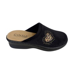 Cinzia Soft NG777 002 Pantofola Donna Made in Italy Nero