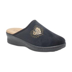 Cinzia Soft NG777 002 Pantofola Donna Made in Italy Nero 2