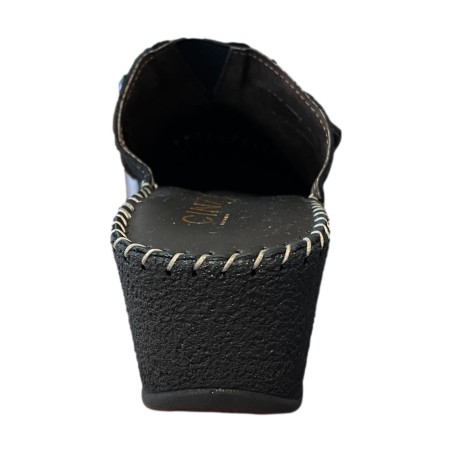 Cinzia Soft IU446723 003 Ciabatta Donna Con Zeppa Nero