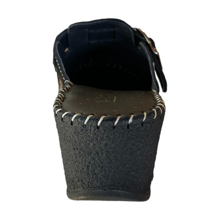 Cinzia Soft IU44715C 003 Pantofola Donna Alta Con Strappo Regolabile Nero