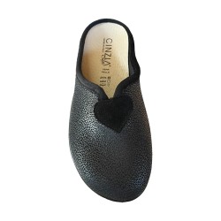 Cinzia Soft NG99128 004 Pantofola Donna Con Plantare Estraibile Made in Italy Nero 2