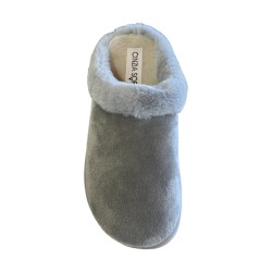 Cinzia Soft MED57 001 Pantofola Donna Con Plantare Estraibile Perla 2