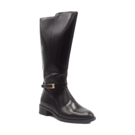 Cinzia Soft IS285861 001 Stivale Donna Tacco Basso Zip Laterale T.Moro