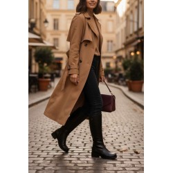 Cinzia Soft IS172714 002 Stivale Donna Tacco Basso In Pelle Con Zip Laterale Nero  2