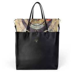 Gattinoni BIGP58170WVWS17 Borsa Donna Shopping L Planetarium Reversibile Black  