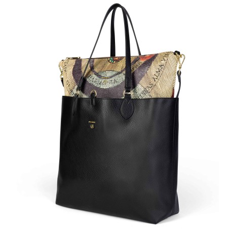 Gattinoni BIGP58170WVWS17 Borsa Donna Shopping L Planetarium Reversibile Black  