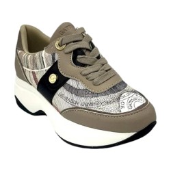 Gattinoni Linea Planetarium NEW DAFNE 6316 Scarpe Donna Sneaker Stringate Taupe 2