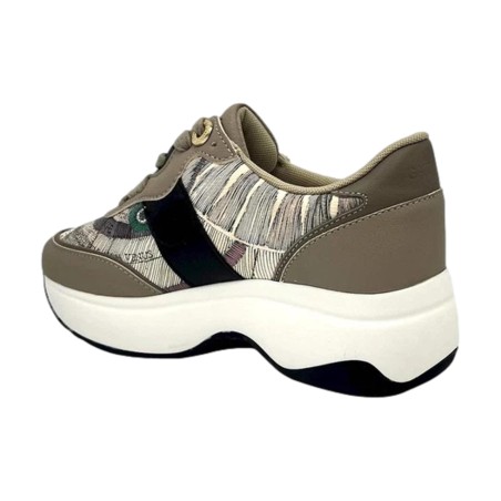 Gattinoni Linea Planetarium NEW DAFNE 6316 Scarpe Donna Sneaker Stringate Taupe