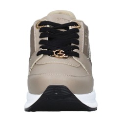 Gattinoni Linea Planetarium NEW EDISON 6314 Scarpe Donna Sneaker Con Zeppa Stringate Taupe 2