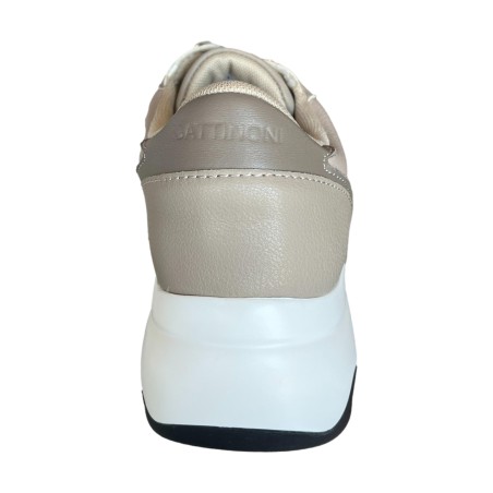 Gattinoni Linea Planetarium NEW DAFNE 6316 Scarpe Donna Sneaker Stringate Taupe