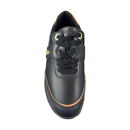 Gattinoni Linea Planetarium NEW DAFNE 6316 Scarpe Donna Sneaker Stringate Black 