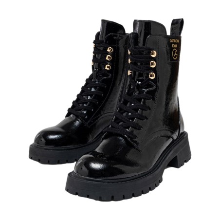 Gattinoni Roma BARRIE 1602 Anfibi Donna In Vernice Black