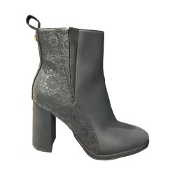 Gattinoni Roma MERCY 1608 Tronchetto Donna Con Zip Laterale Black 