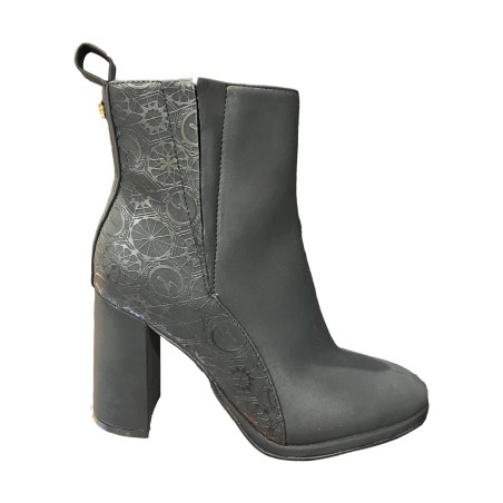 Gattinoni Roma MERCY 1608 Tronchetto Donna Con Zip Laterale Black 