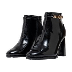 Gattinoni Roma MERCY LOW 1609 Tronchetto Donna In Vernice Nero 2