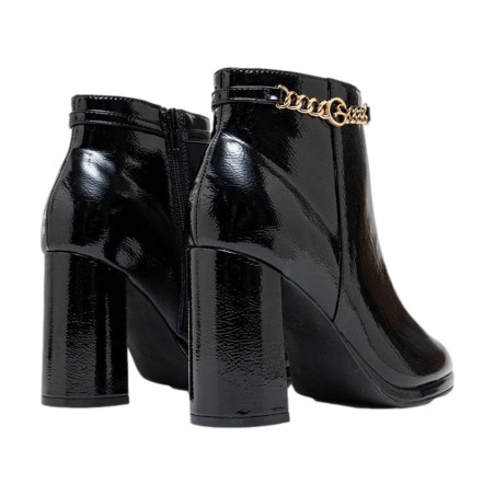 Gattinoni Roma MERCY LOW 1609 Tronchetto Donna In Vernice Nero