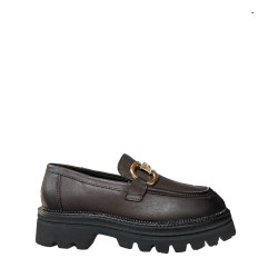 Gattinoni Linea Planetarium BELL 6328 Mocassino Donna Platform Con Accessorio Moro