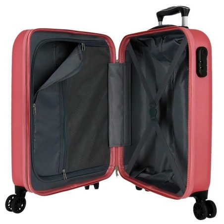 Roll Road CAMBOYA 5069124 Trolley Cabina 40x55x20 cm 4 Ruote Rigido Rosa