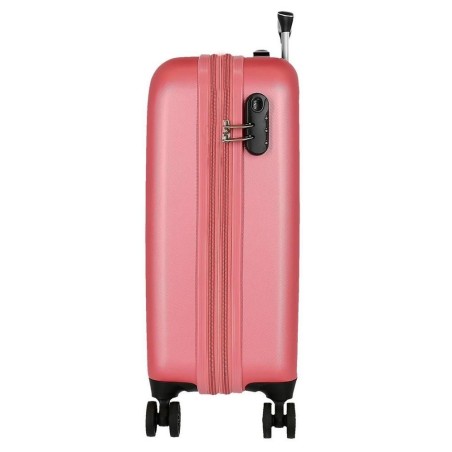 Roll Road CAMBOYA 5069124 Trolley Cabina 40x55x20 cm 4 Ruote Rigido Rosa