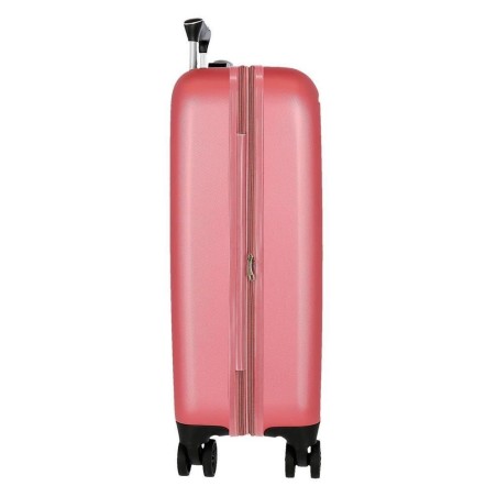 Roll Road CAMBOYA 5069124 Trolley Cabina 40x55x20 cm 4 Ruote Rigido Rosa