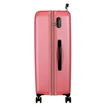 Roll Road CAMBOYA 5069224 Trolley Medio Estendibile 65X46X23 cm 4 Ruote Rigido Rosa
