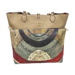 Gattinoni BIGP58171 WVWT04 Borsa Donna Shopping S Planetarium Reversibile Beige 2