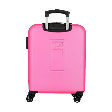 Roll Road CAMBOYA 506912EE Trolley Cabina 40x55x20 cm 4 Ruote Rigido Rosa Chiaro