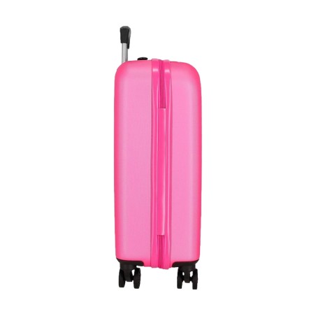 Roll Road CAMBOYA 506912EE Trolley Cabina 40x55x20 cm 4 Ruote Rigido Rosa Chiaro