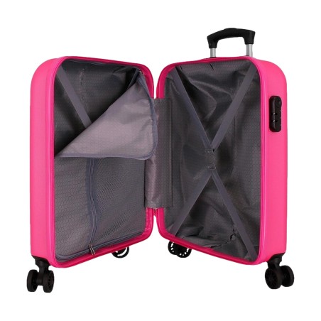 Roll Road CAMBOYA 506912EE Trolley Cabina 40x55x20 cm 4 Ruote Rigido Rosa Chiaro
